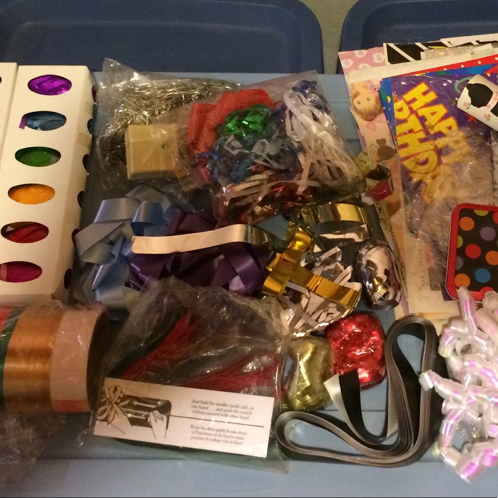 Gift Ribbon, Boxes, Gift Wrapping Supplies, Streamers, Birthday, Christmas